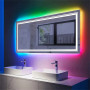 Зеркало с RGB подсветкой Декор 06 в интернет-магазине «Зеркала с подсветкой» фото